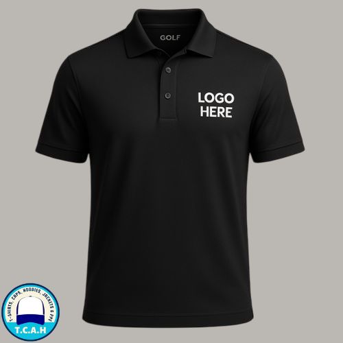 Custom Golf T-shirt with Your Logo | Free Delivery | TCAH